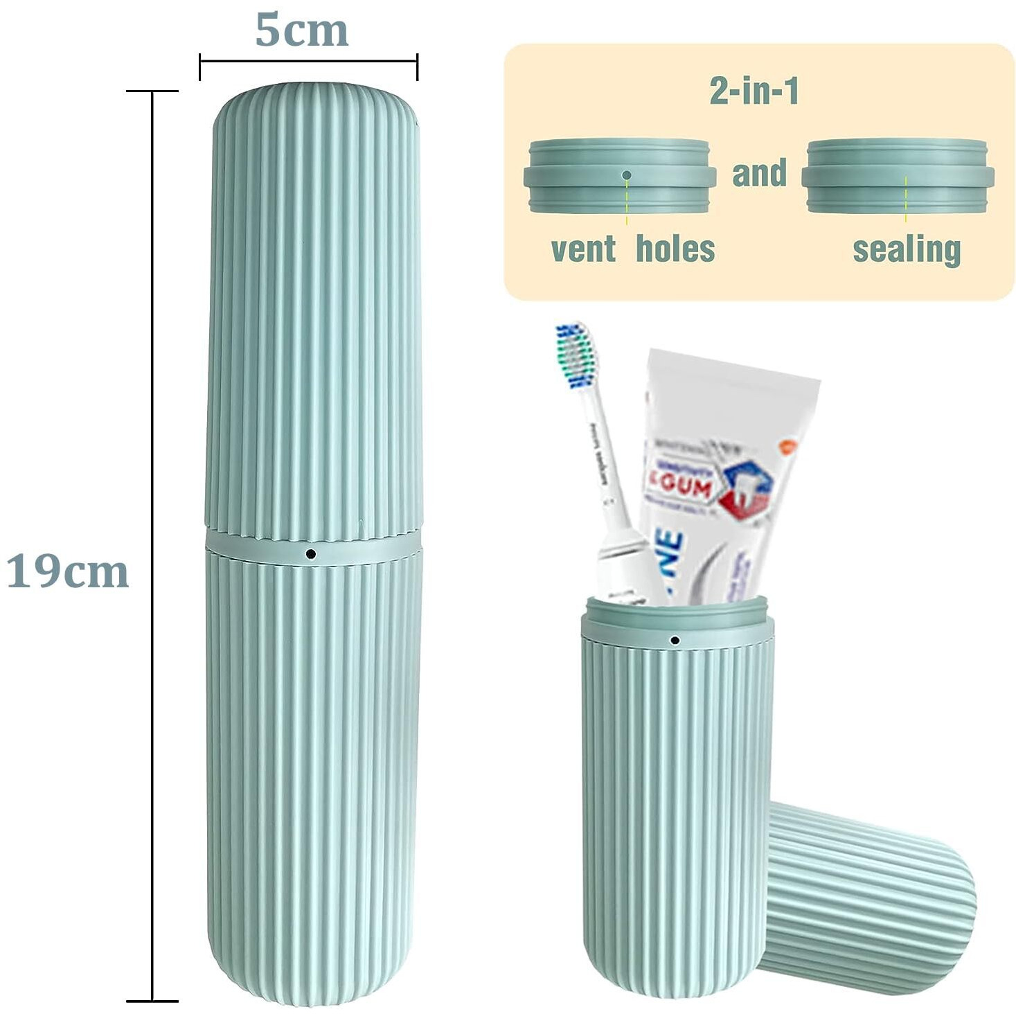 Oceanevo Polypropylene 9 Pcs Packing Cubes, Travel Luggage Organizer For Men And Women, Toiletry Bag, Packing Cubes For Travel With Tooth Brush Holder- Set Of 9- Sky Blue