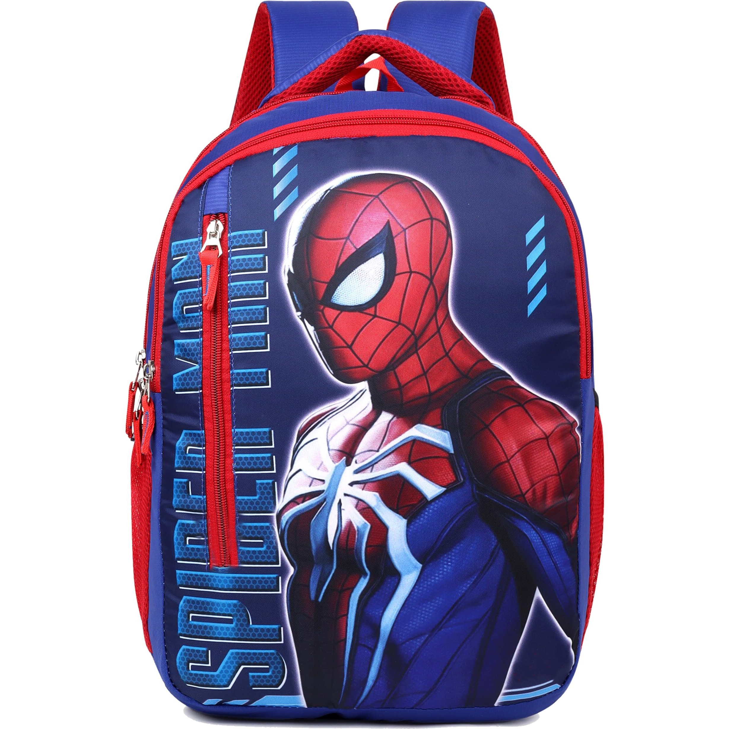 Ronaldo School Bag Spider-Man 17 Inch Daypack Casual Backpack For Kids Children Boys And Girls 7-12 Years