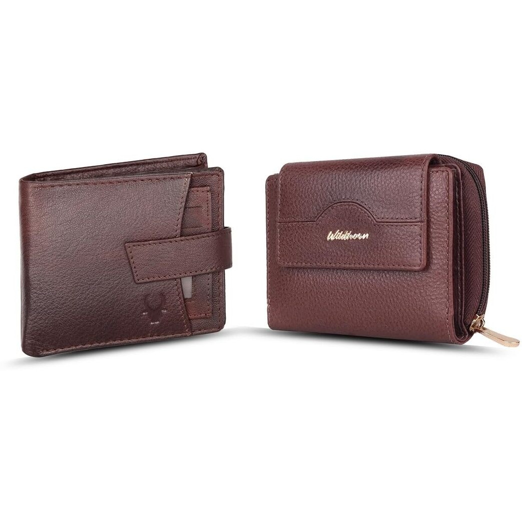 Wildhorn Leather Wallet Giftset For Men & Women, Brown