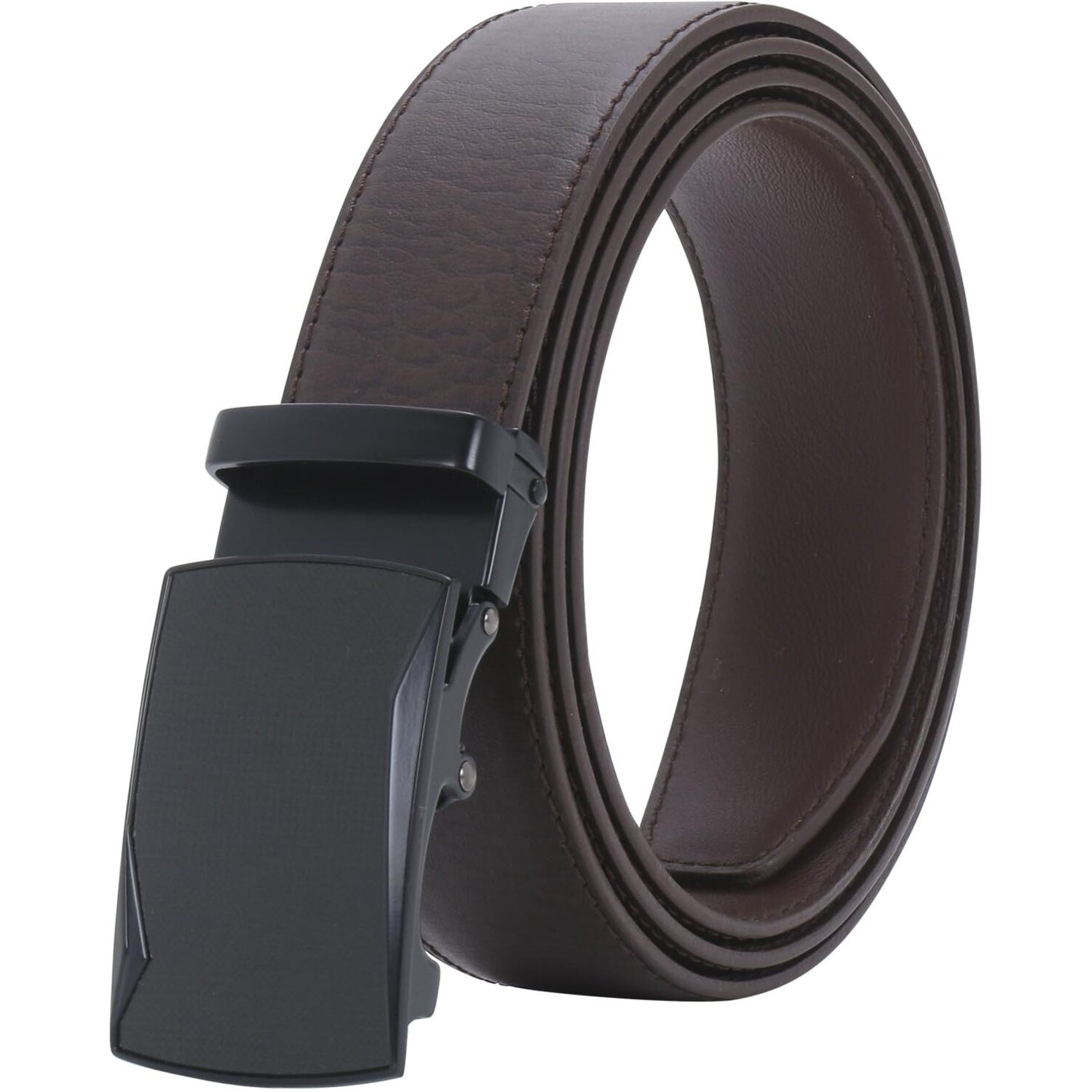Labnoft Men's Pu Leather Auto Lock Belt (Brown,Belt-028-Tx-Brown)