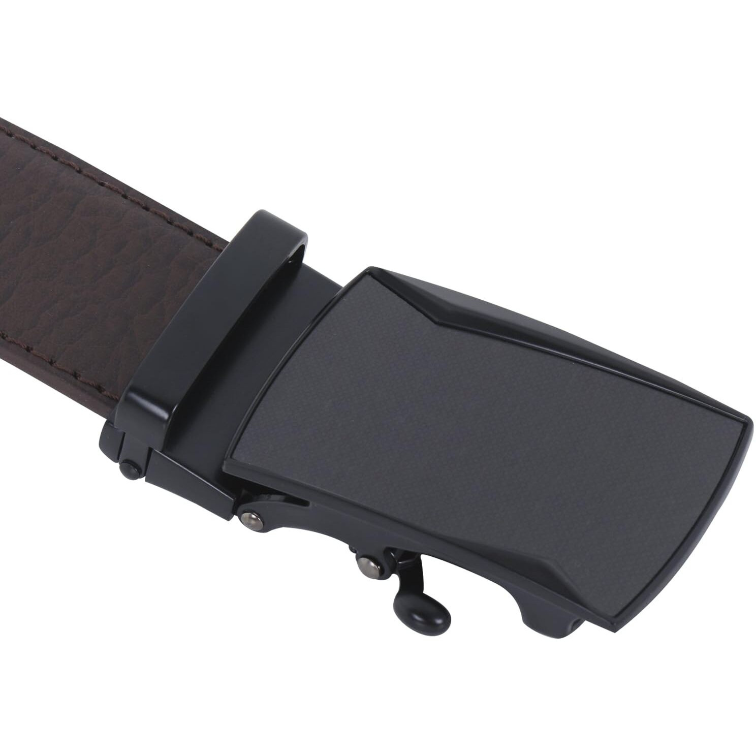 Labnoft Men's Pu Leather Auto Lock Belt (Brown,Belt-028-Tx-Brown)