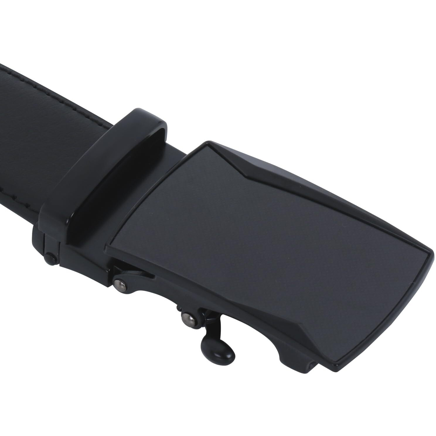 Labnoft Men's Pu Leather Auto Lock Belt (Black, Belt-028-Tx-Black-Xl)