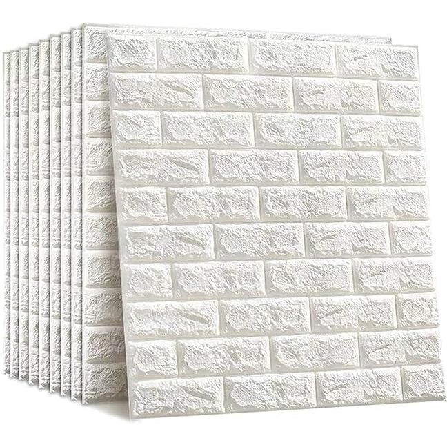 Stl Self-Adhesive Pe Foam Brick Design 3D Wall Stickers/Diy Wallpaper Ideal For Home Hotel Living Room Bedroom & Caf (1)