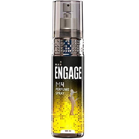 Engage M4 Perfume Spray For Men, Spicy And Lavender Fragrance Scent, Skin Friendly Perfume For Men Long Lasting, 120Ml