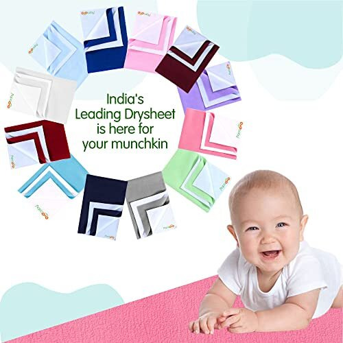 Oyo Baby Cotton - Quickly Dry Super Soft Waterproof And Reusable Mat/Underpad/Absorbent Sheets/Mattress Protector (Medium Oyo Baby Plum)