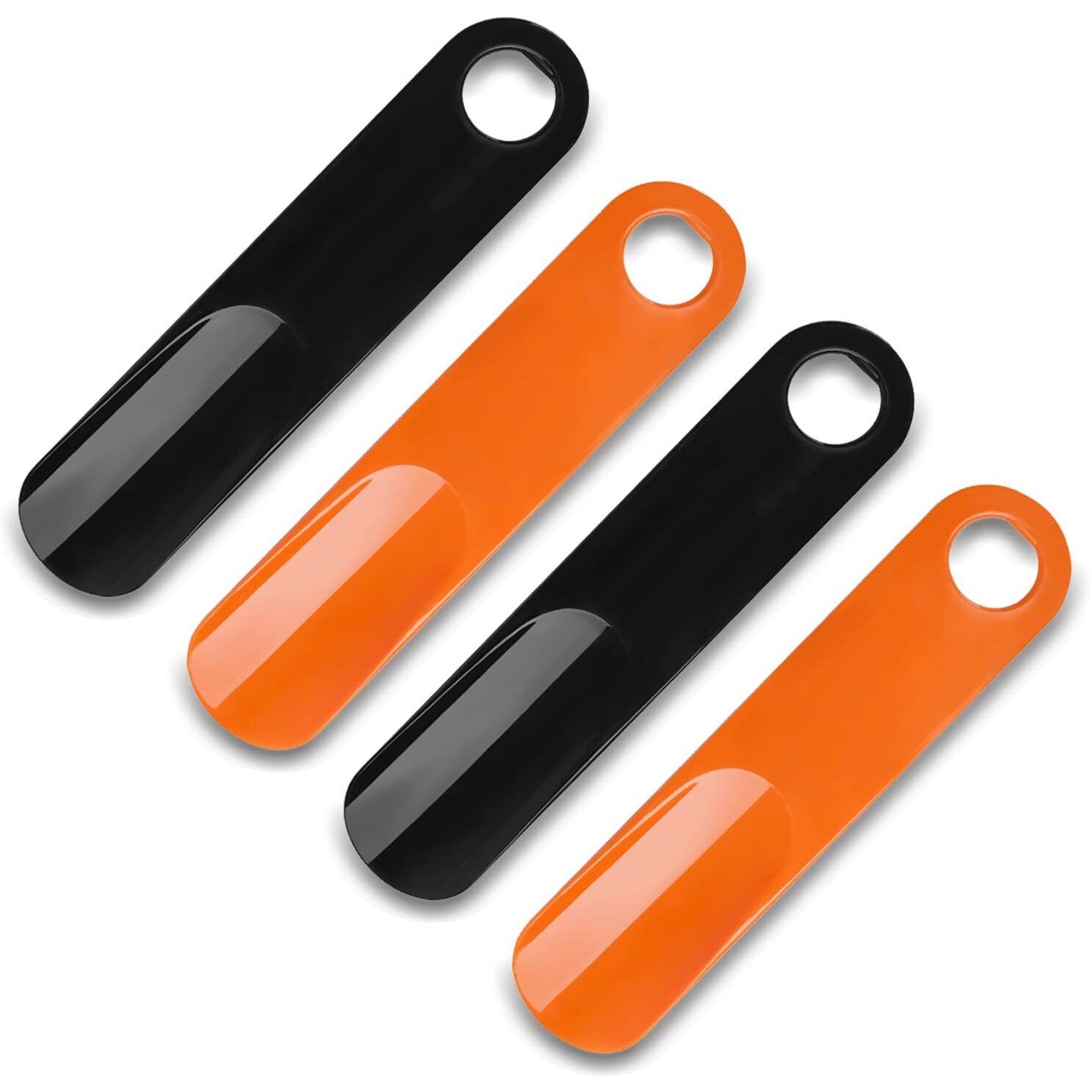 Mr. Carve Premium Abs Plastic Shoe Horn Mix (Pack Of 4)