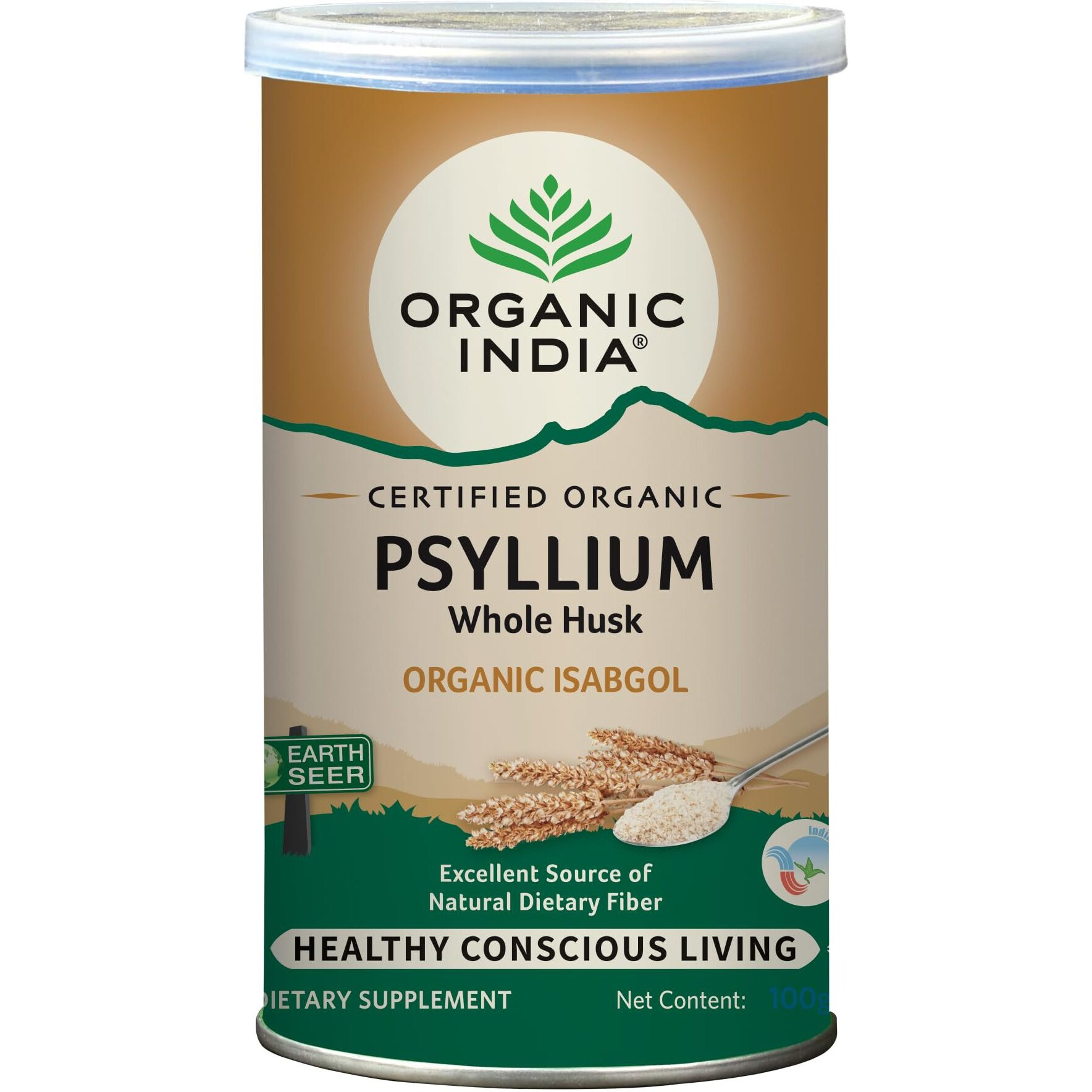 Organic India Isabgol Psyllium Husk Powder , 100 G