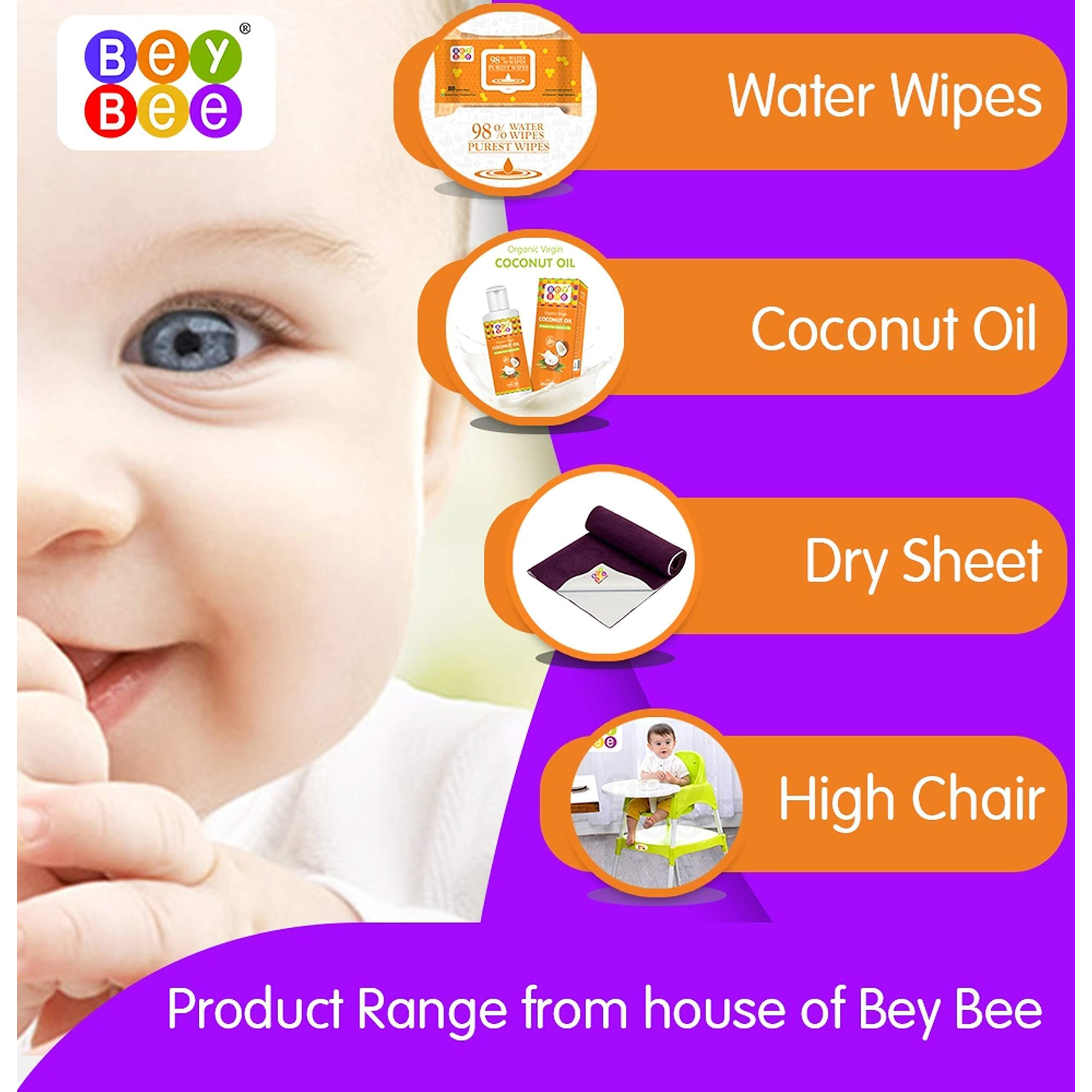 Beybee Waterproof Quick Dry Sheet For Baby| Bed Pad Anti-Piling Fleece Extra Absorbent Washable Matress Protector| Baby Bed Protector Sheet For Toddler Children, Medium Size, 100X70Cm, Blue