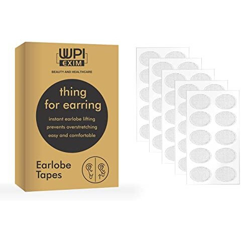 Ulupi Exim Ear Lobe Tape, Invisible Ear Lobe Support Patch For Heavy Earrings (50)