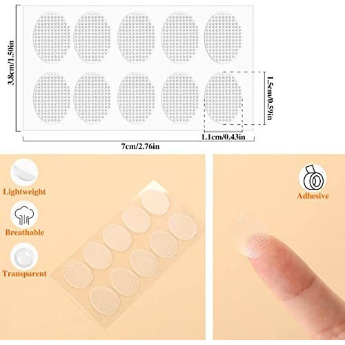 Ulupi Exim Ear Lobe Tape, Invisible Ear Lobe Support Patch For Heavy Earrings (50)