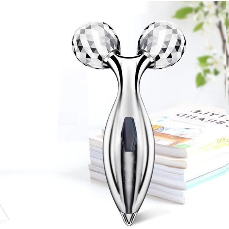 Arckord Facial Massager Jade Roller & Gua Sha Tool Natural Stone For Face Neck Healing Skin Wrinkles & Serum Application (3D Rollar)
