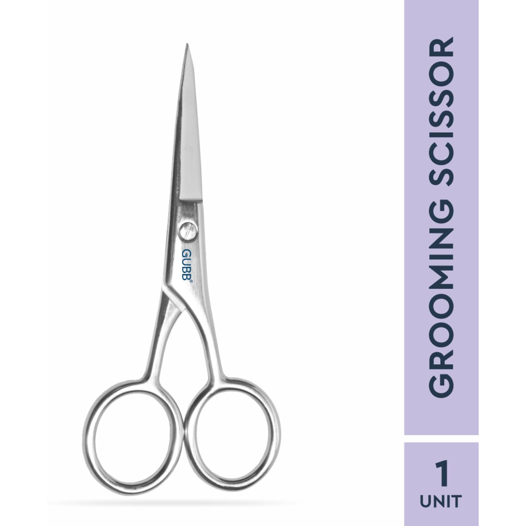 Gubb Grooming Scissor Small For Men & Women | Multipurpose Scissor Ideal For Men For Moustache, Beard, Ear And Nose Hair Trimming | Suitable For Women For Eyelashes And Eyebrow Trimming