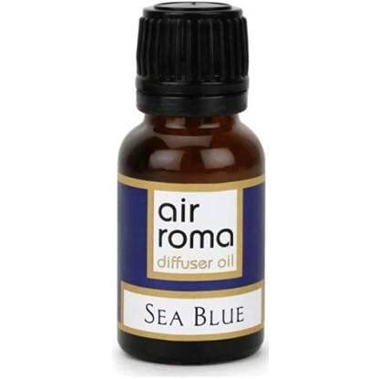 Air-Roma Ceramic Aroma Yellow Diffuser Burner With 10Ml Sea Blue Oil & 2 Pcs Candles|Strong & Long-Lasting Aroma