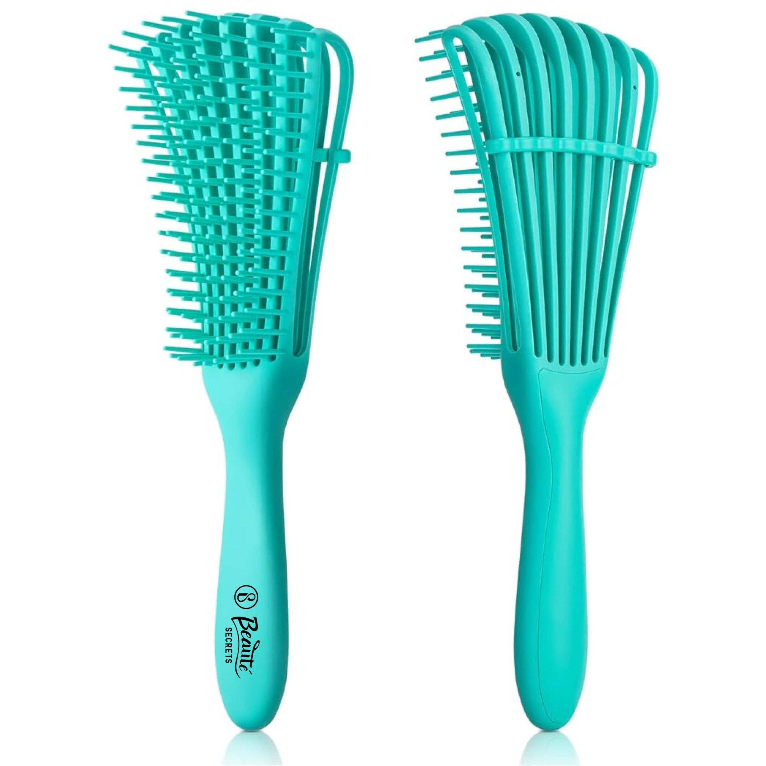 Beaut Secrets Detangler Hair Comb Brush For Adults And Kids Wet & Dry Hair, Removes Knots And Tangles Pain Free (Green)
