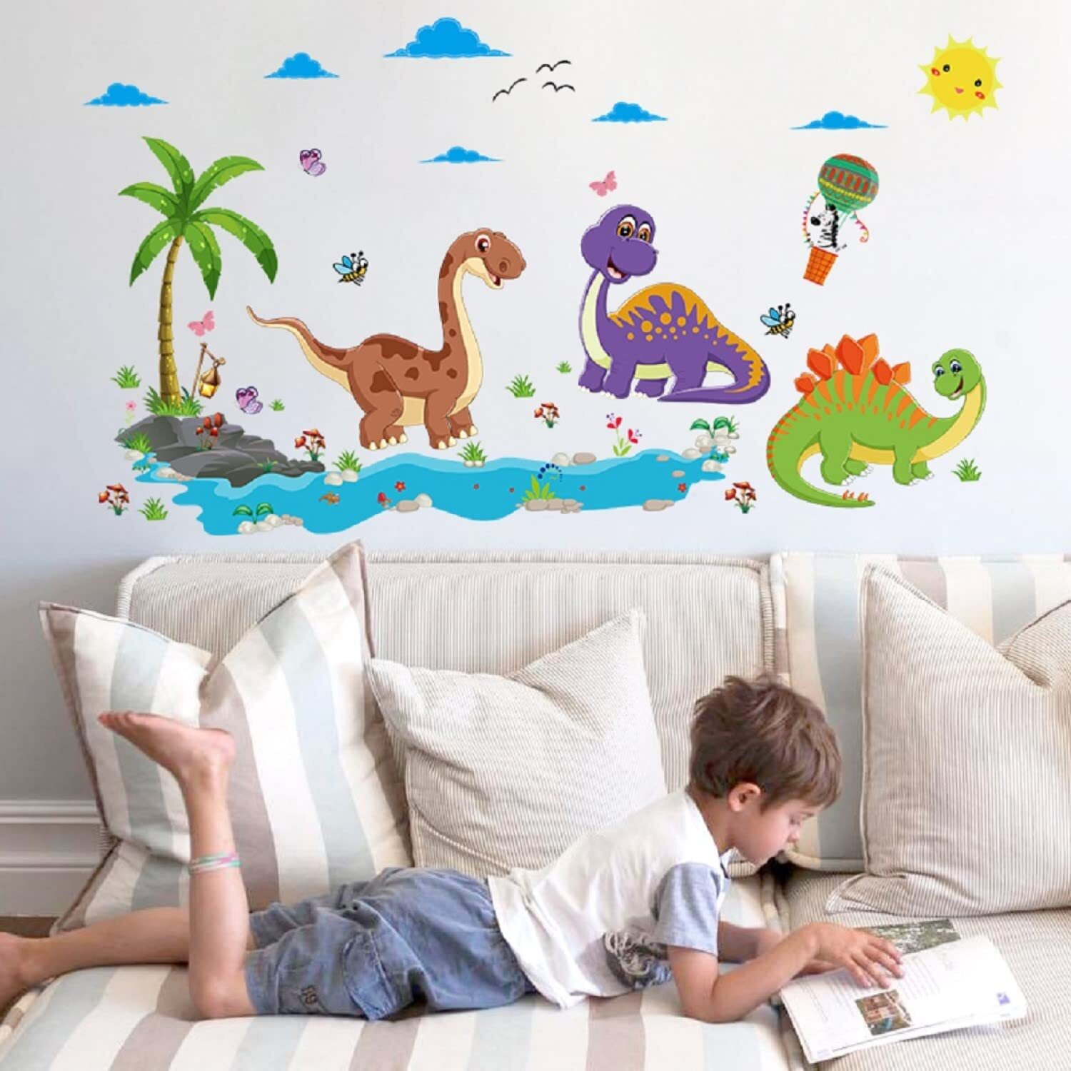 Jaamso Royals Wall Stickers For Kids, Wall Stickers For Kids Room, Kids Wall Stickers For Kids Room, Kids Room Wall Sticker (90Cm X 60 Cm), Multicolour
