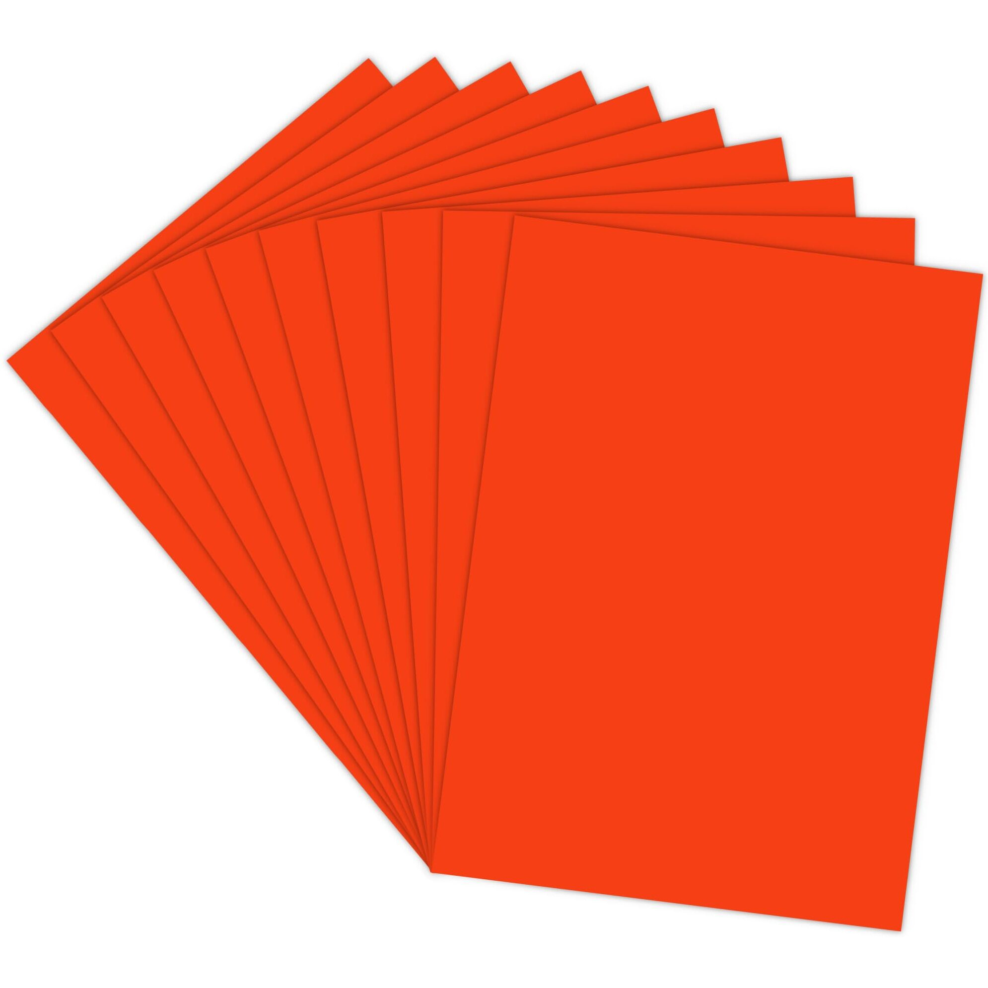 Lakeer A4 Watercolor Paper 20 Sheets(Dark Orange)Premium Colour 180 Gsm Pack For Copy Printing, Diy Art & Craft, Projects, Decoration, Other Office Printing