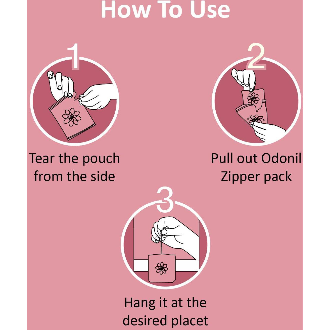 Odonil Bathroom Air Freshener Combo  Zipper Mixed Fragrances - 30G(3X10G) + Block Mixed Fragrances - 192G(4X48G) | Long Lasting Fragrance