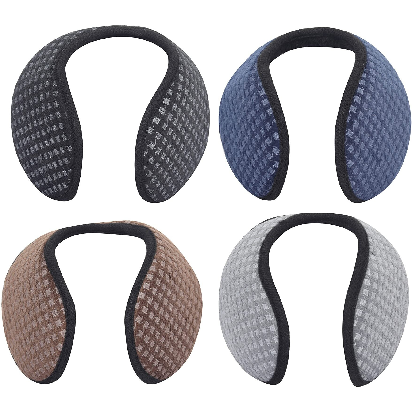 Fabseasons Winter Outdoor Ear Muffs/Warmer For Men And Women For Protection From Cold, Value Combo Pack Of 4