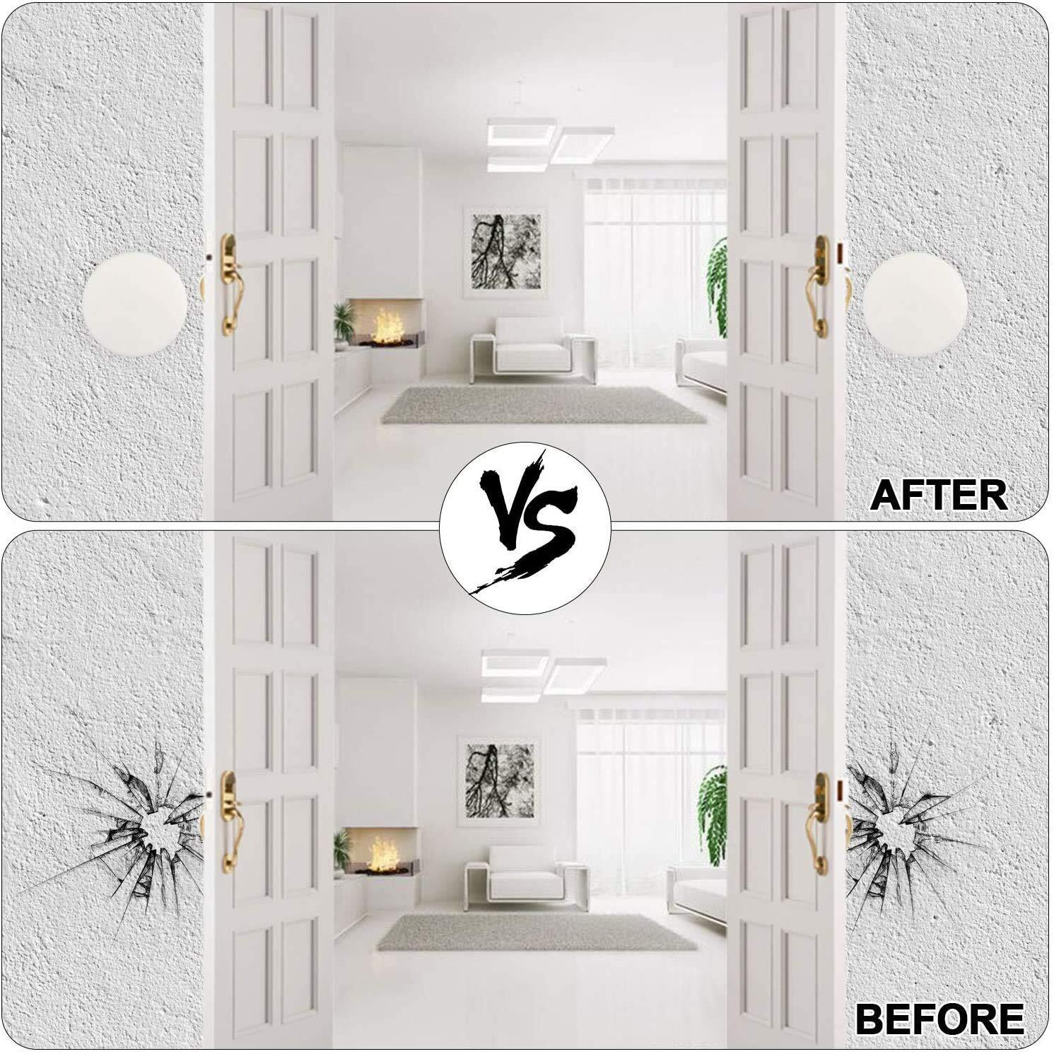 Volo Anti Skid Self Adhesive Scratch Protectors For Carpets, Tiles, Laminates And Hardwood Floors Sticking Round Felt Pads Furniture Noise Insulation Pad (White Color 4 Pcs Crash Pads)