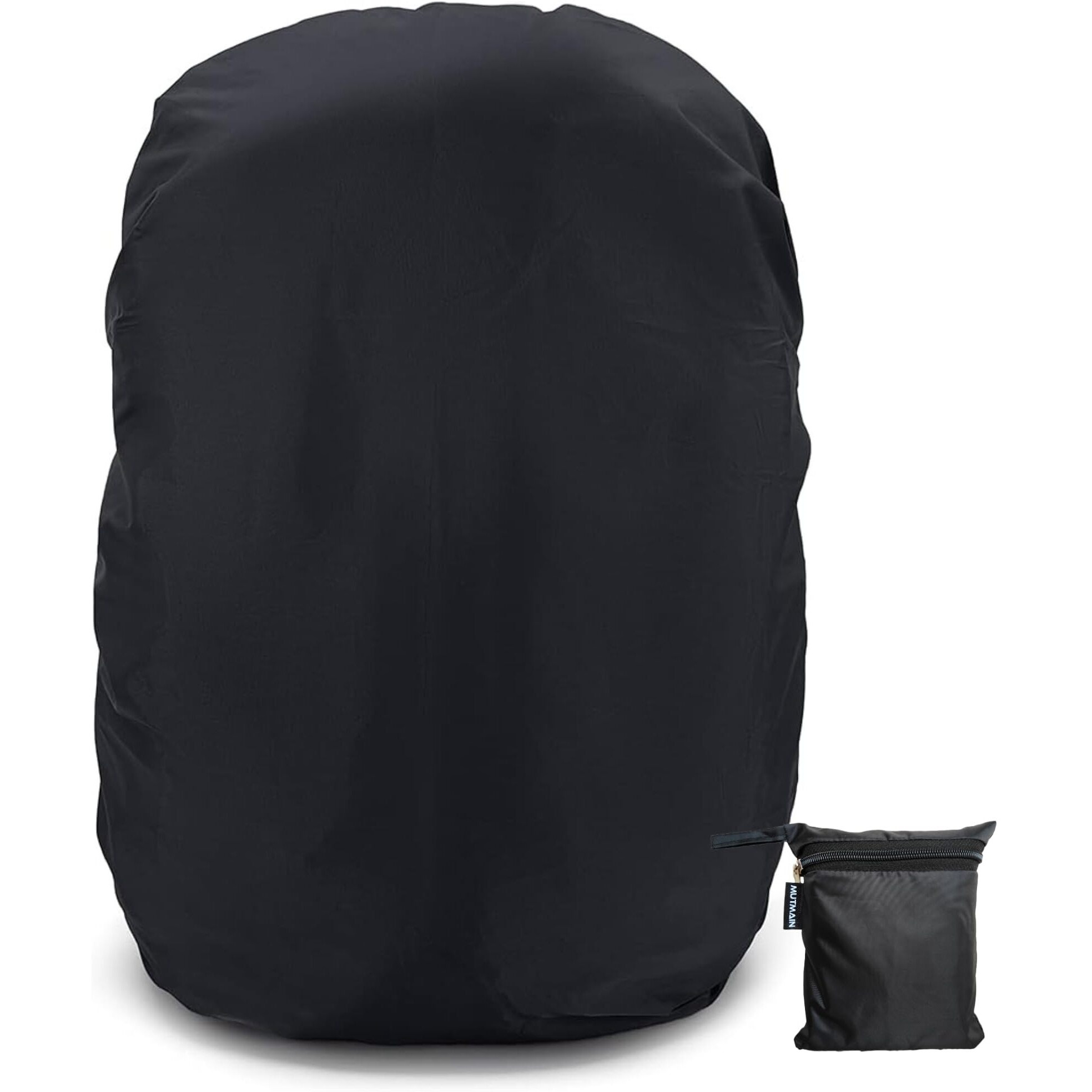 Mutmain Bag Cover Waterproof 30L To 35L Rain Cover For Backpack Schoolbag, Laptop Bag, Dust Proof, Rubberized Material, Black (Bpblack-30Lto40L)