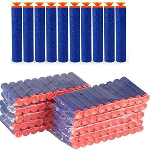 Toy Cloud Hot Fire Gun Bullet Soft Foam Dart For Nerf Gun Refill Sticky Head Darts For Nerf N-Stike Elite Guns (Multicolor) - Pack 60 Pcs, Kids