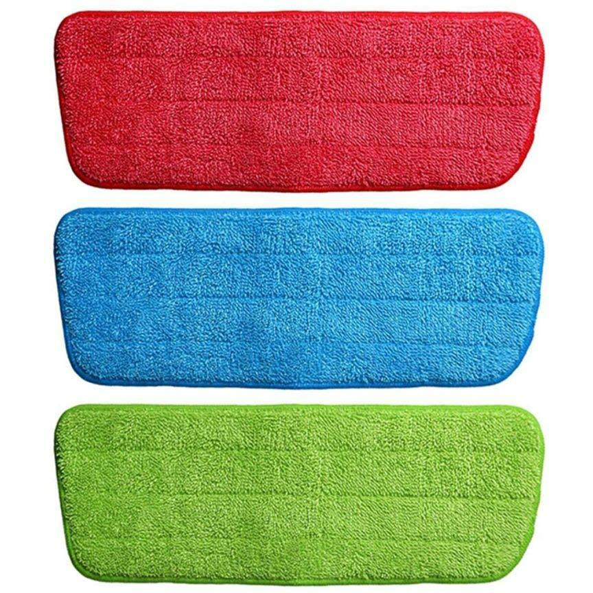 Ts With Techsun Replacement Reusable Microfiber Spray Cleaning Mop Head Cloth Pads, Standard, Multicolour - 3Pieces