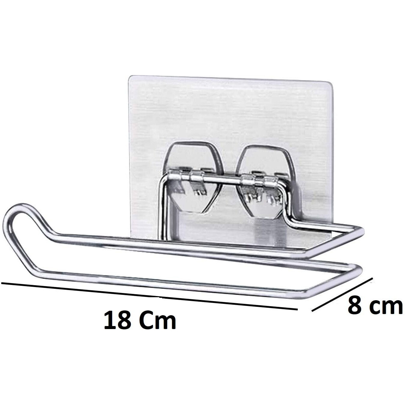 Xelvix Toilet Paper Roll Holder Bathroom/Kitchen Self Adhesive Tissue Roll Holder Wall Mounted Towel Holder
