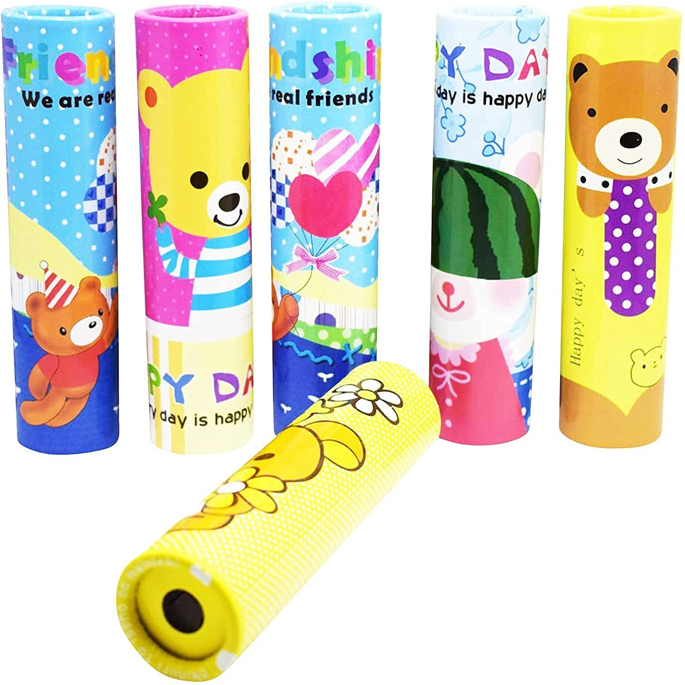 Parteet Birthday Party Return Gifts - Pack Of 6 Pcs Fun Magic Kaleidoscopes - Children Educational Science Toy