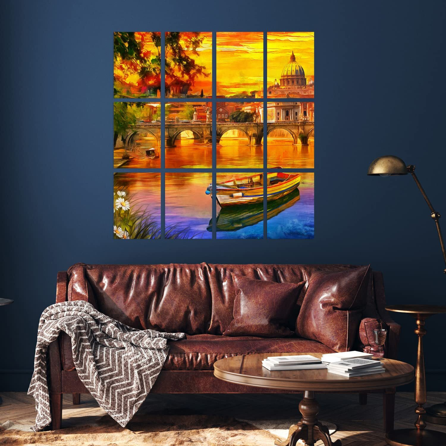 Paper Plane Design Scenic Poster For Living Room Bedroom Office Wall Decoration Set Of 12 A4 Size (29 X 21 Cm)