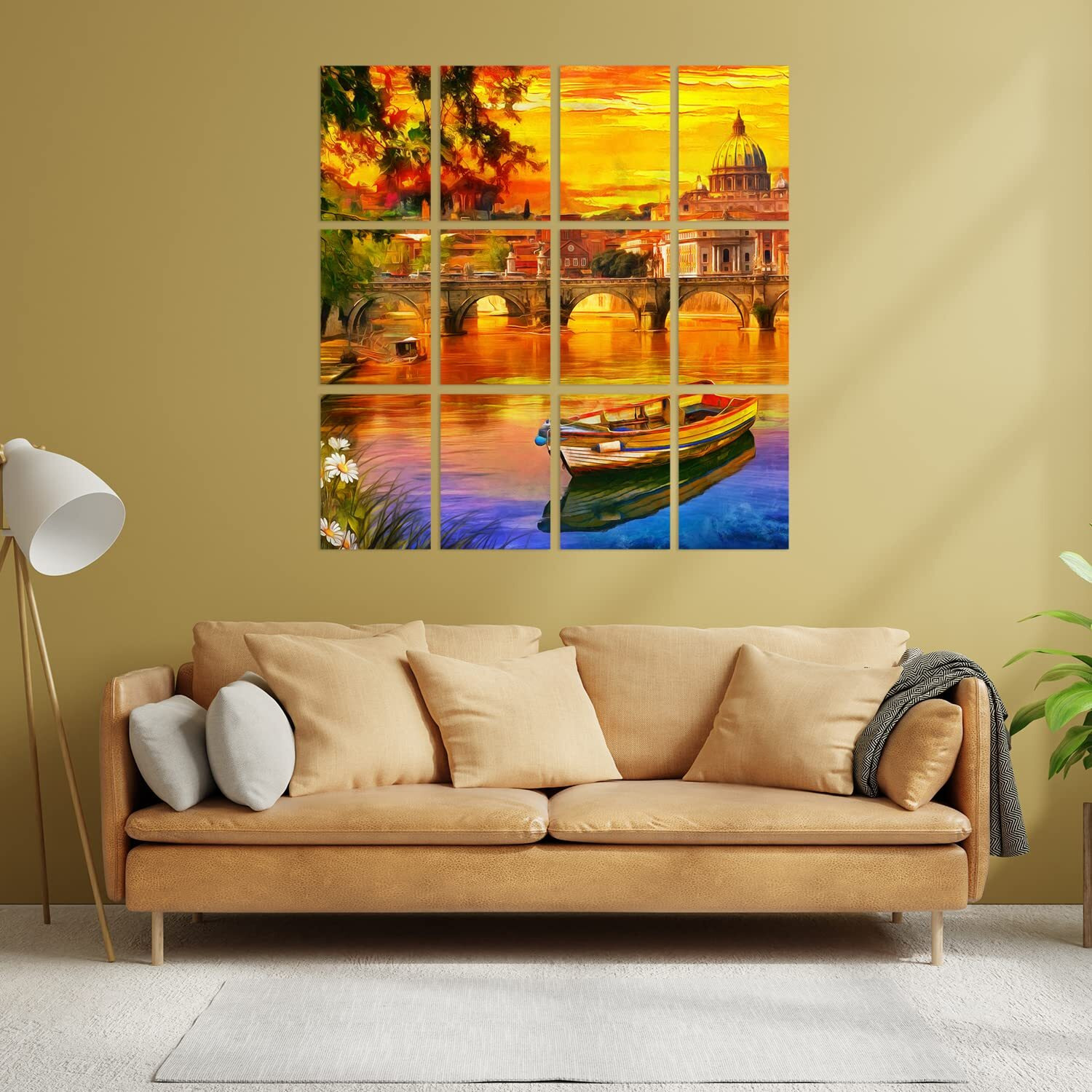 Paper Plane Design Scenic Poster For Living Room Bedroom Office Wall Decoration Set Of 12 A4 Size (29 X 21 Cm)