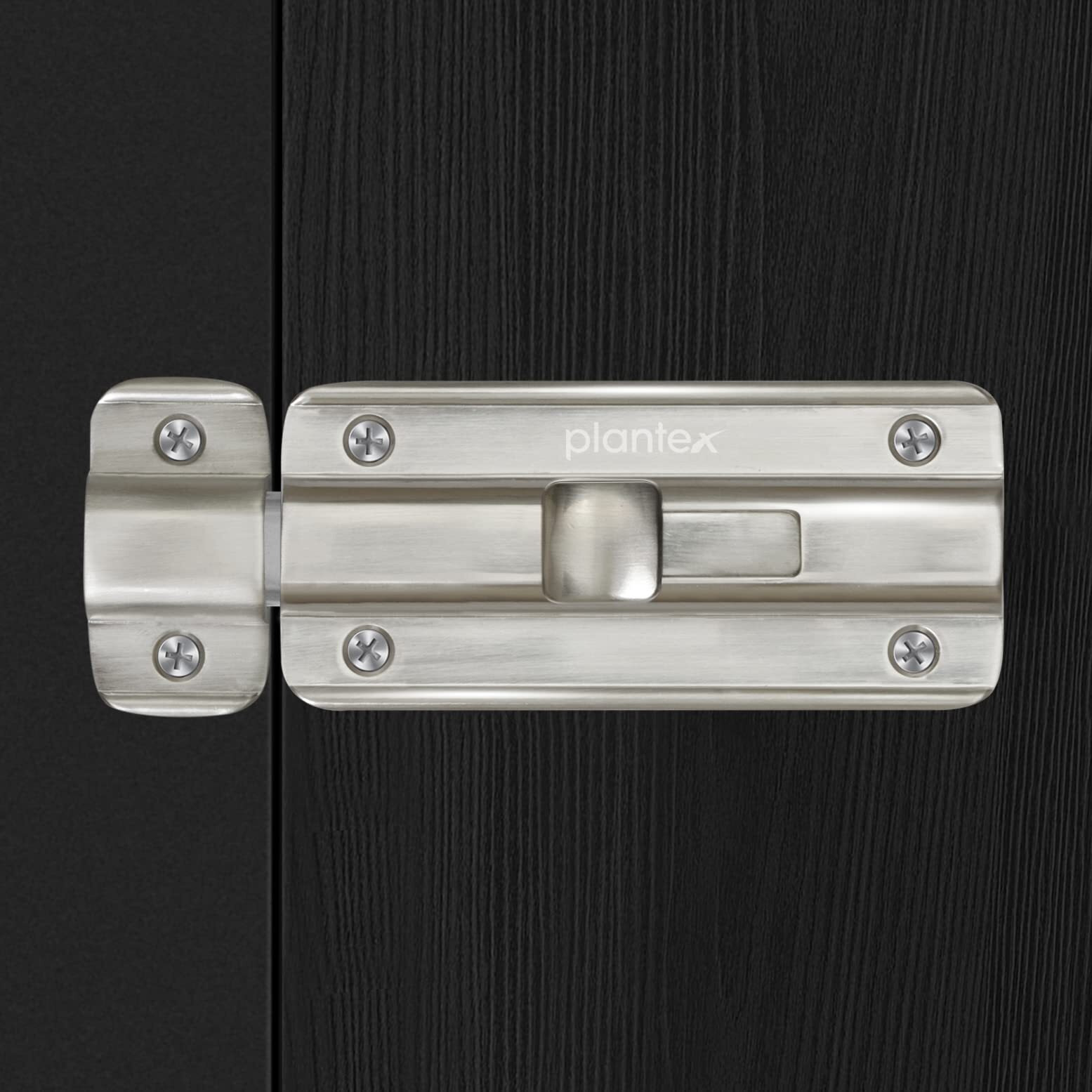 Plantex Premium Heavy Duty Door Stopper/Door Lock Latch For Home And Office Doors - Pack Of 1 (Matt Finish)