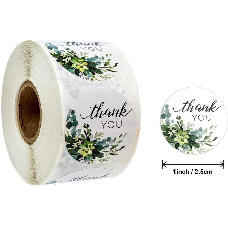Hasthip 500 Pcs 1 Inch Thank You For Supporting My Business Gift Paper Labels Stickers, Gift Handmade Labels For Christmas Craft Card Making