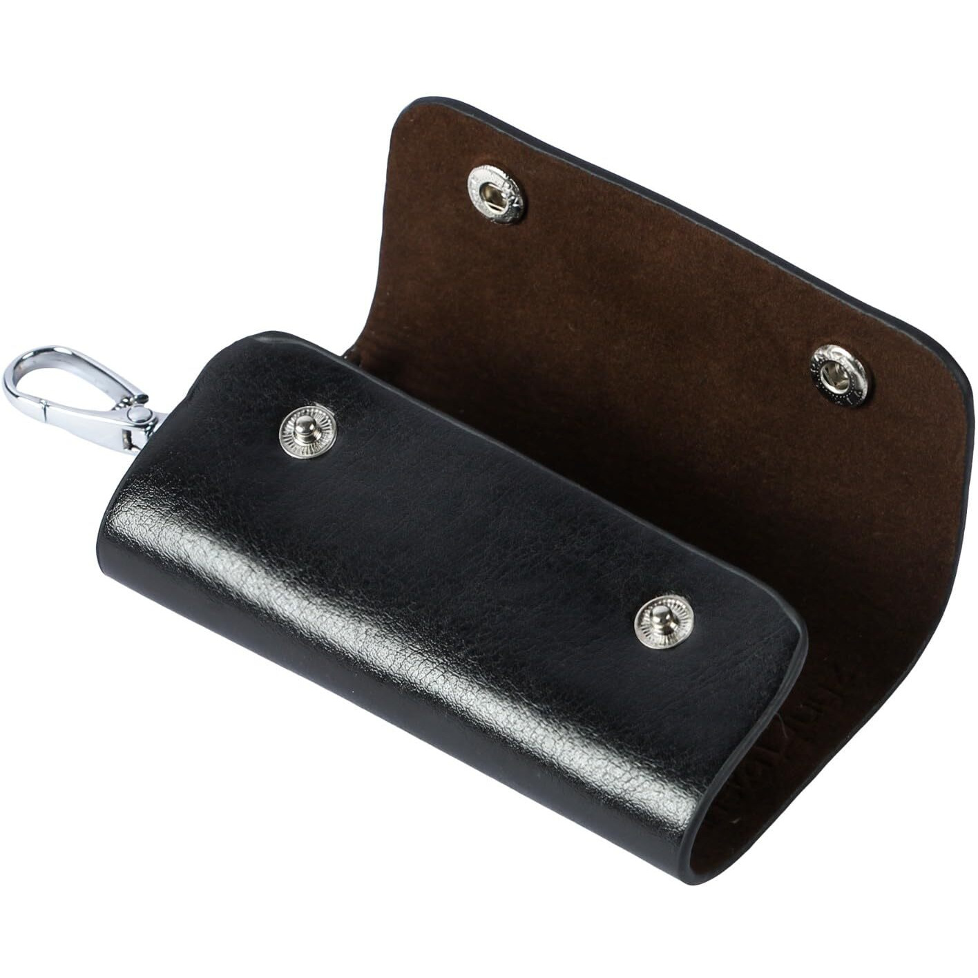 Instabuyz Unisex Pure Pu Leather Hand Crafted Men & Women Key Bag Wallet Multi Function Key Case Top Grain Key Ring Case Wallet Bank Locker Key Pouch With 6 Keyring Holder,Brown