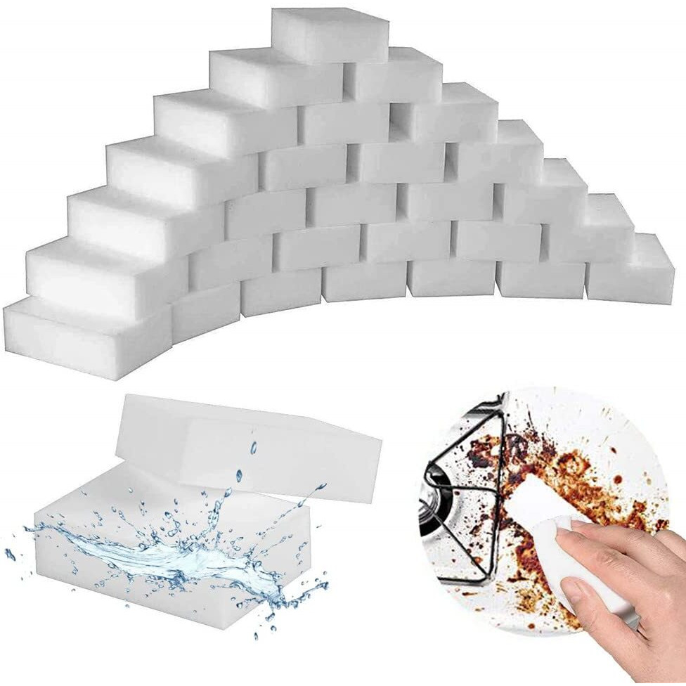 20 Pcs Magic Eraser Sponges For Cleaning Sichumaria Kitchen Cleaning Wipes(100 X 60 X 20 Mm) Cleaner Non-Scratch Scrub Sponge For Kitchen,Bathroom,Wall, Furniture And Washing Products