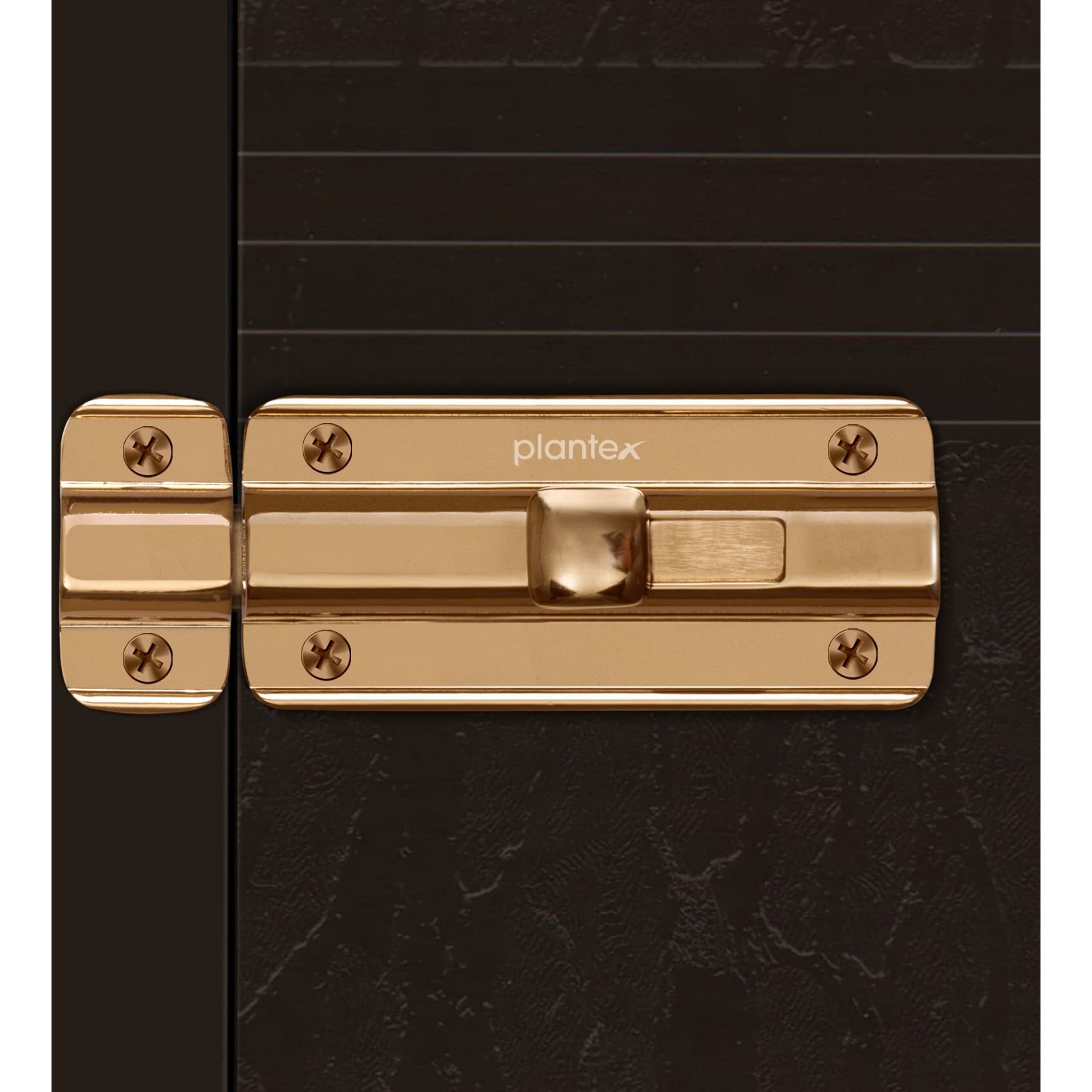 Plantex Premium Heavy Duty Door Stopper/Door Lock Latch For Home And Office Doors - Pack Of 1 (Rose Gold)