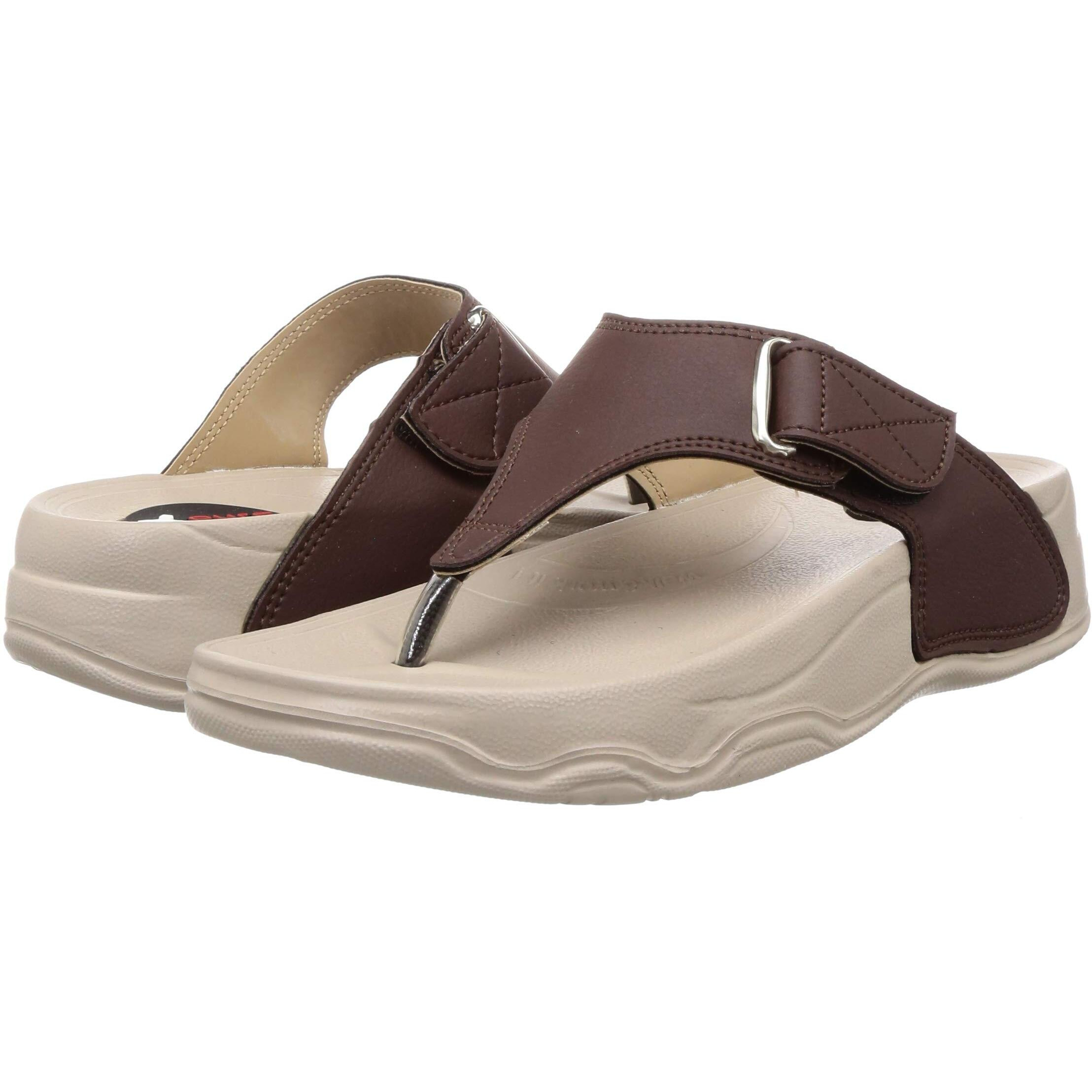 Welcome Women Darkbrown Leather Flip-Flops-7 Uk/India (40 Eu) (A1Copperhf-13_7)