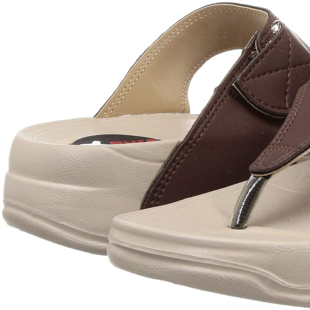 Welcome Women Darkbrown Leather Flip-Flops-7 Uk/India (40 Eu) (A1Copperhf-13_7)