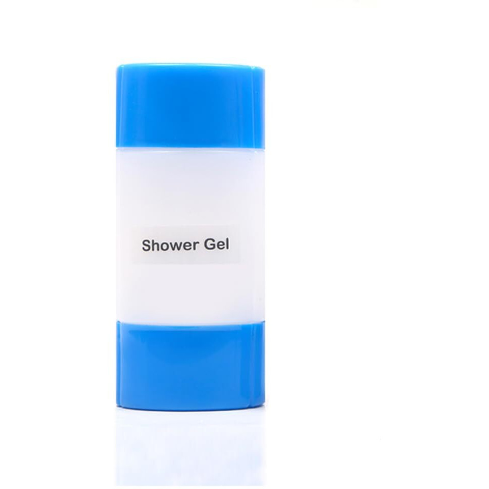 Inovera (Label) 6 Piece Refillable Travel Bottles For Toiletries - 3 In 1 Plastic Shampoo, Cream, Conditioner, Lotion Storage Container - Travelling Accessories (Blue)