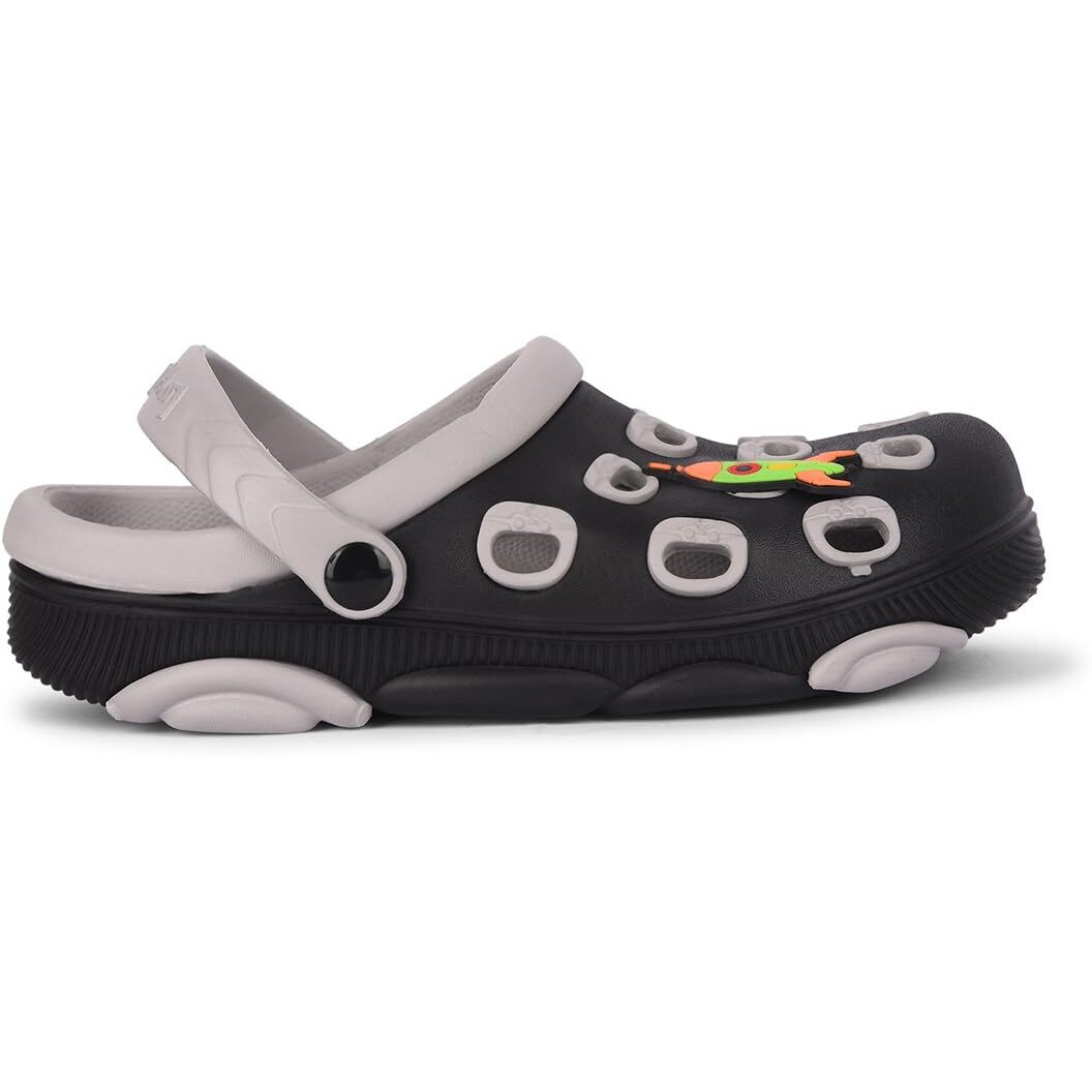 Liberty Lucy&Luke Lpmxt-823 Casual Slingback Clogs For Kids With Eva Sole | Slip-On Breathable, Lightweight | Comfortable & Durable | Stylish Home Wear Footwear (Black - 30 Eu)