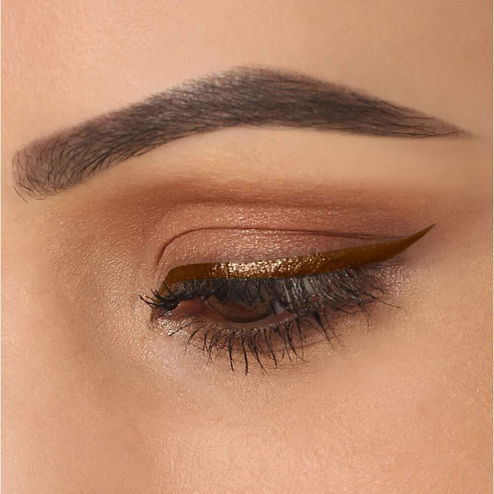 Lakme Absolute Shine Liquid Eyeliner, Shimmery Bronze Eyeliner, 4.5Ml, Smudge Proof And Glossy Finish Eyeliner, Shimmery Glitter Eyeliner
