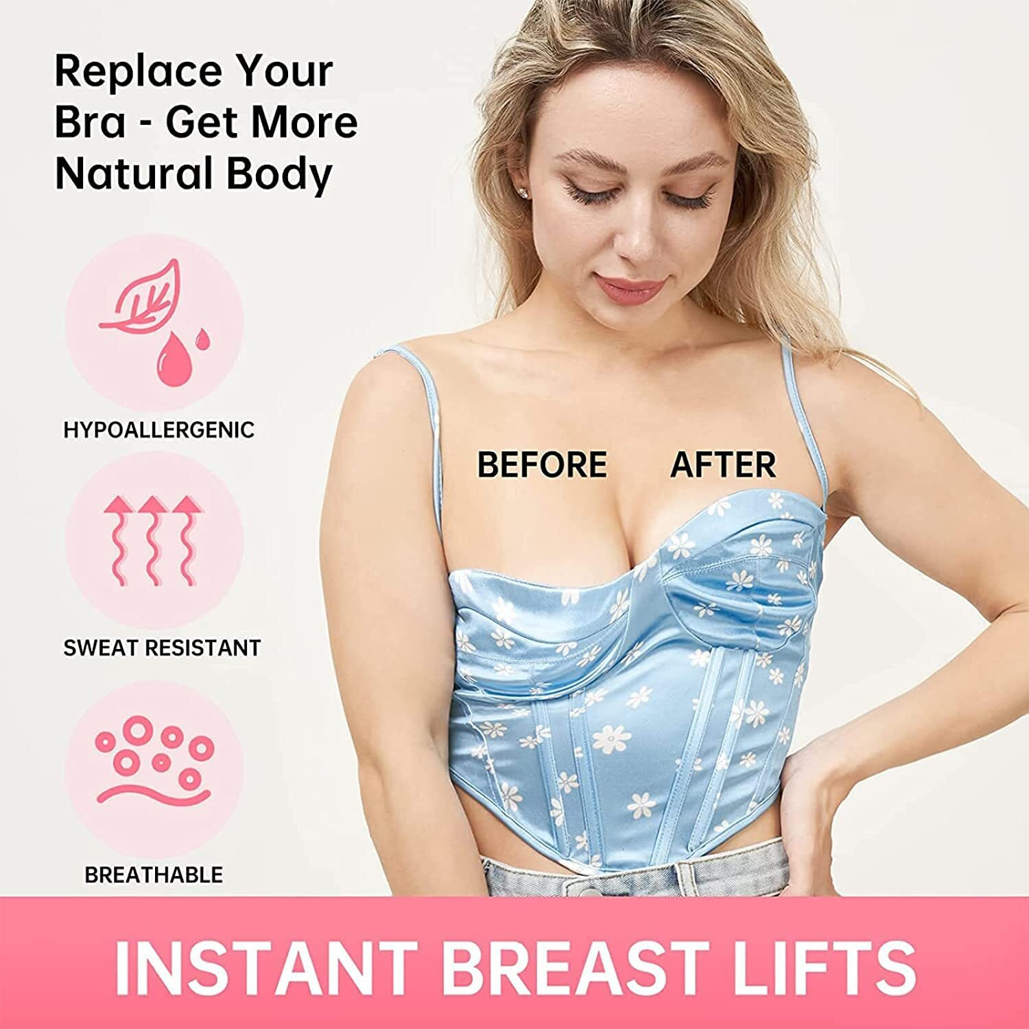 Laxit Boob Tape 5M With 72 Fashion Tape For Clothes & 10 Nipple Cover Pasties Combo Multipurpose Body Tape For Women Push Up Lingerie Breast Lifting Tape Roll Bra Tape Double Sided Transparent Tape