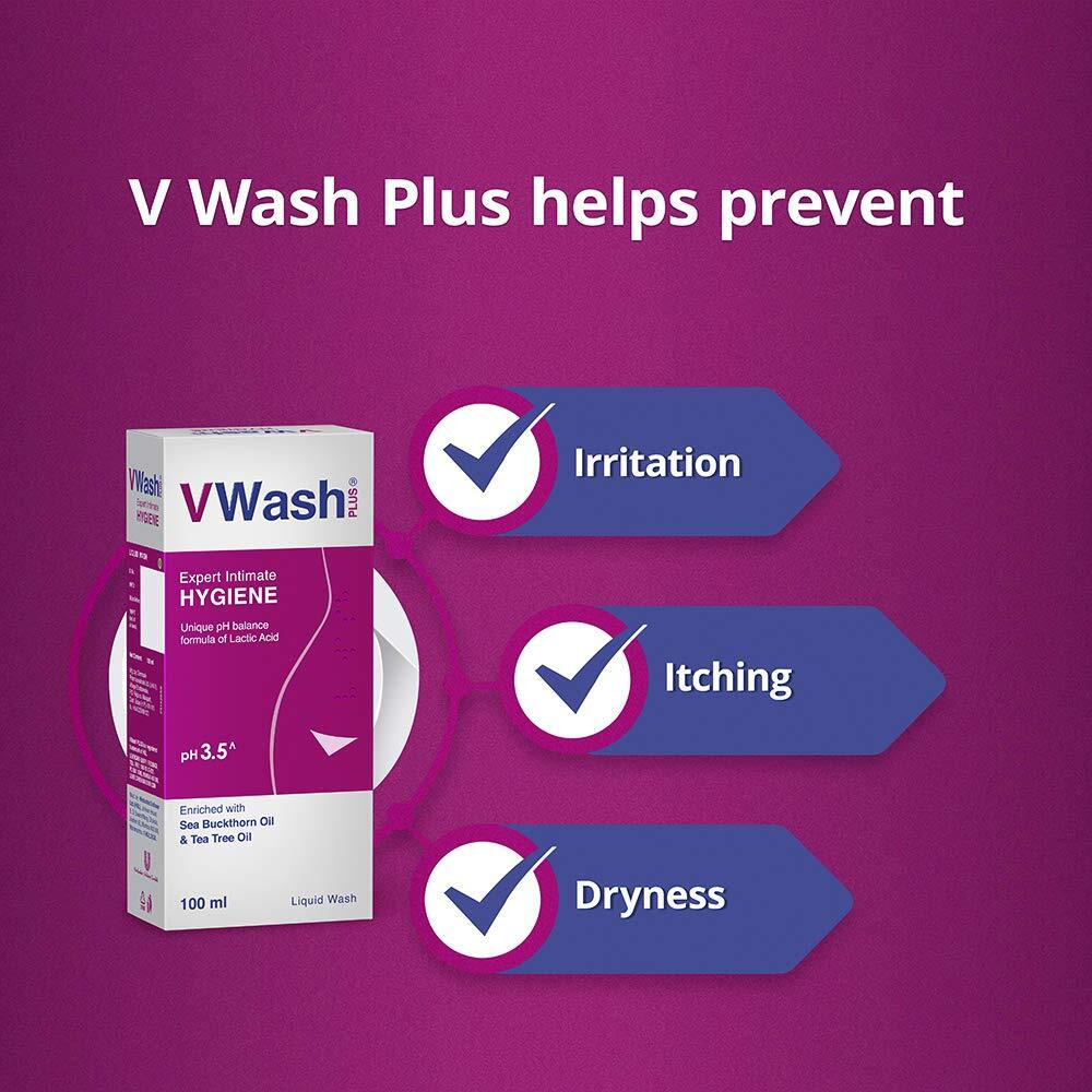 Vwash Plus Expert Intimate Hygiene, 350Ml, Hygiene Wash For Women, Vaginal Wash, Prevents Itching, Irritation & Dryness, Suitable For All Skin Types