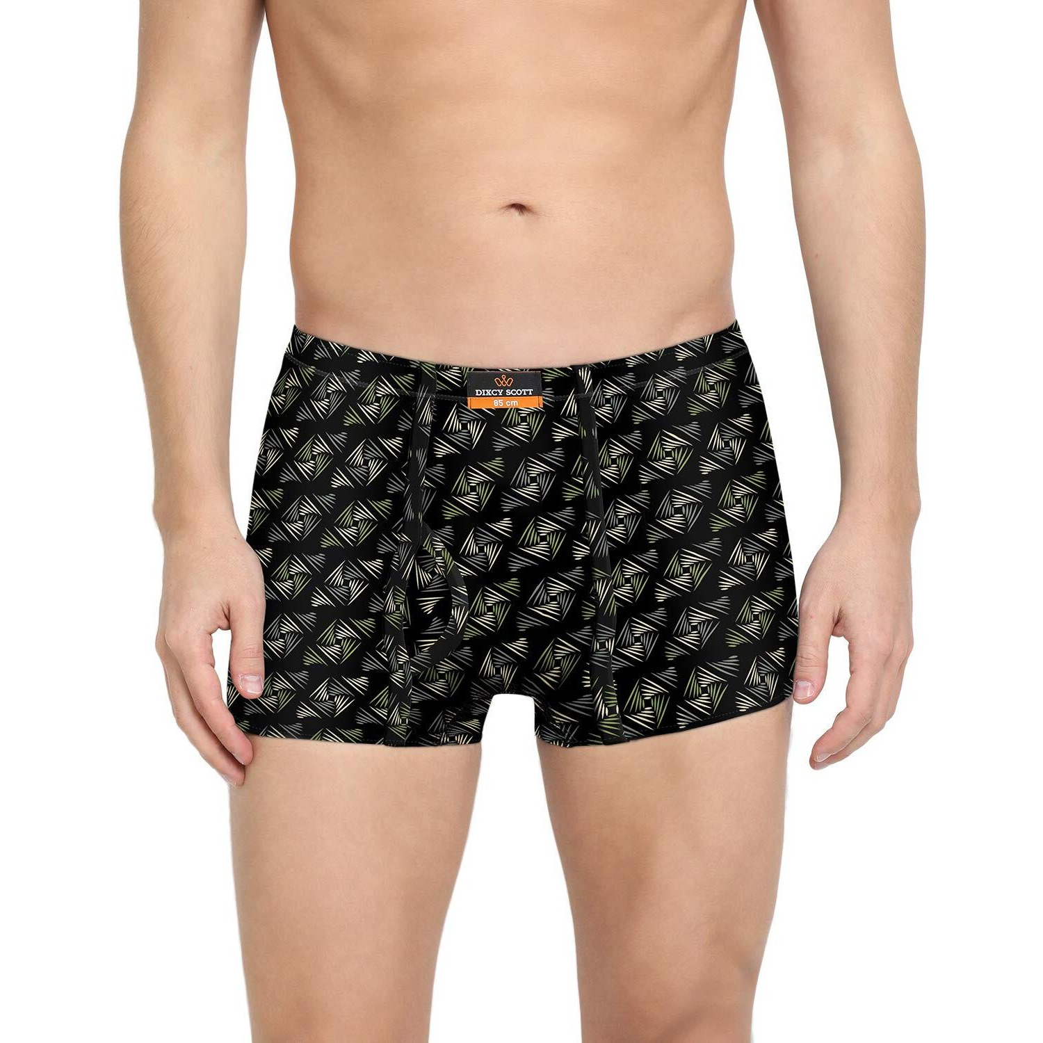 Dixcy Scott Originals MenS Trunk Snug Fit Solid Innerwear - Crazy Trunk- Assorted - Print & Color May Be Vary(Assorted - Pack Of 3 )-S