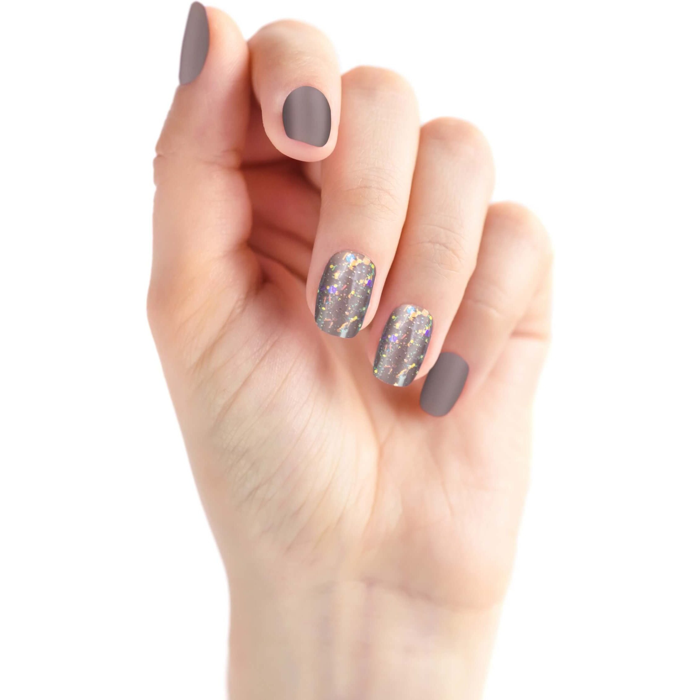 Renee Stick On Nails Dn 04| 24 Reusable Artificial Fake Nail Set| Lightweight & Long Lasting| Easy To Use| Quick Fix For Festivals & Special Occasions