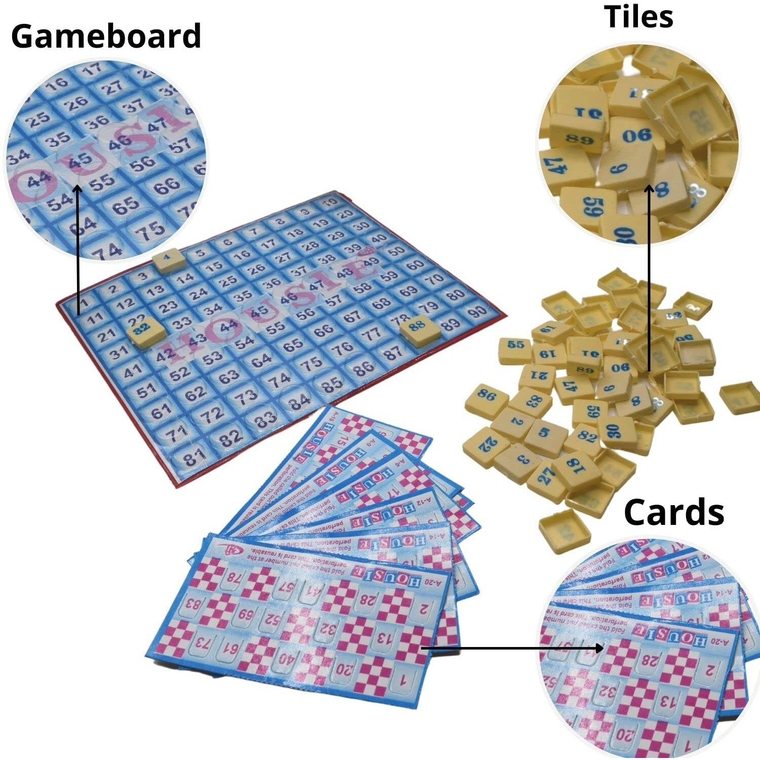 Kids Mandi Tambola Game Set | Housie Deluxe Board Game With 48 Reusable Cards And Tiles | A Complete Family Entertainment Game For All - Age 6 Years And Above