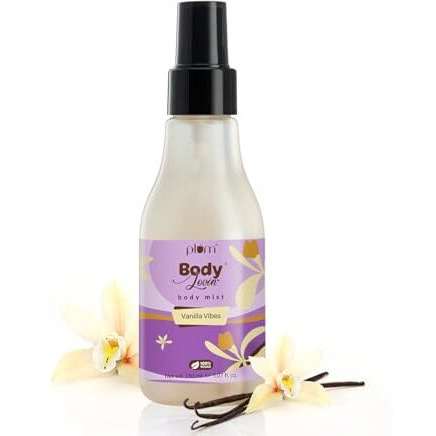 Plum Bodylovin' Vanilla Vibes Body Mist | Long Lasting Vanilla Fragrance For Women With Warm & Cozy Vanila Scent | High On Fun | Travel Friendly Perfume Body Spray | 150Ml