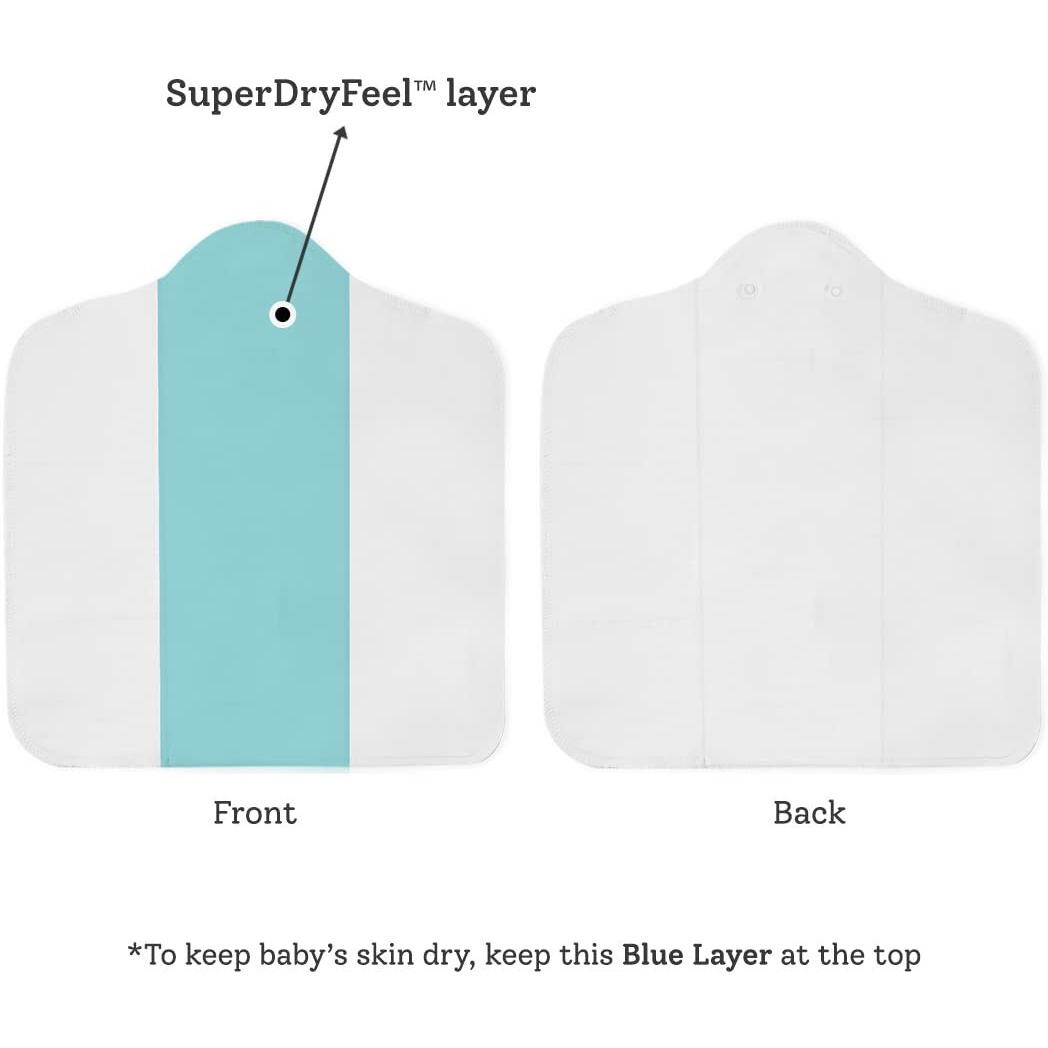 Superbottoms Dry Feel Magic Pad Set Of 2|Baby Cloth Diaper Soakers/Inserts Freesize Uno Cloth Diaper