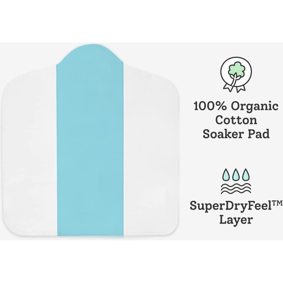 Superbottoms Dry Feel Magic Pad Set Of 2|Baby Cloth Diaper Soakers/Inserts Freesize Uno Cloth Diaper