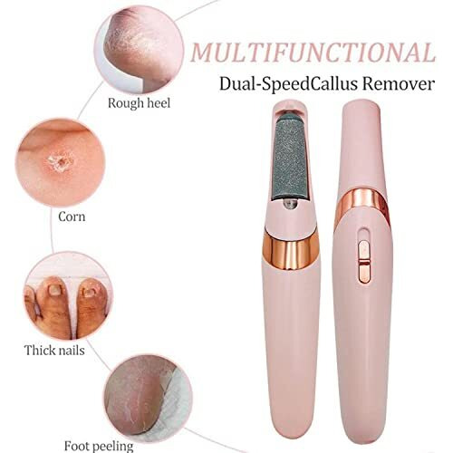 Spareque Callus Remover Rechargeable Pedicure Tool For Dead Skin |Foot Roller Callus Remover Hard And Dead Skin Remover |Feet Care Callus Remover | Pedicure For Hard Cracked Skin, Foot Scrubber Roller | Pedicure Machine Foot Spa Electric Pedi Spin For Home