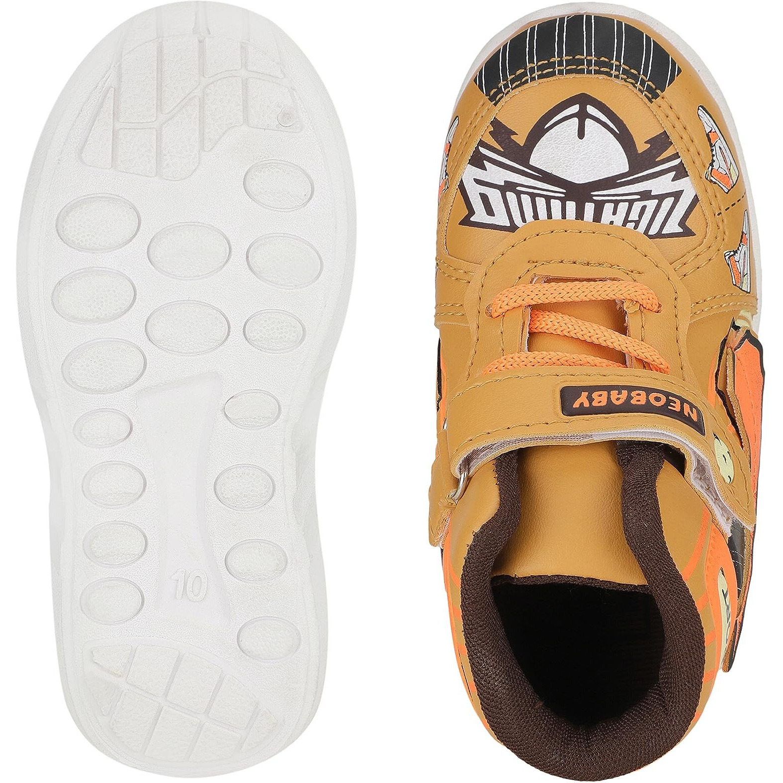 Neobaby Sneakers Shoes For Kids 12 Months To 5 Years Boys & Girls Tan